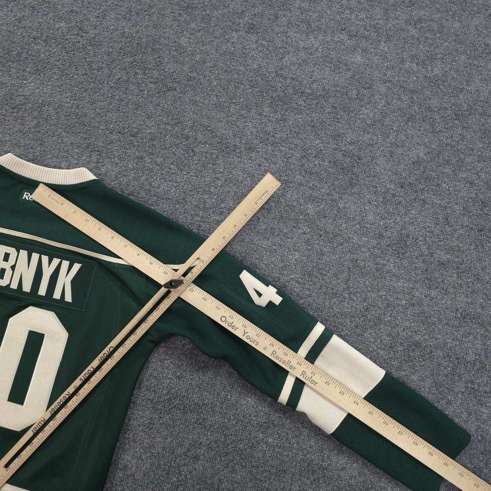 Minnesota Wild Jersey Womens Small Green NHL Ice Hockey Reebok Devan Dubnyk 40 - Picture 12 of 13